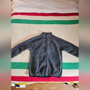 🇺🇸 Duckworth Zip Sweatshirt - Medium Grey Wool Blend - Made in USA 🇺🇸